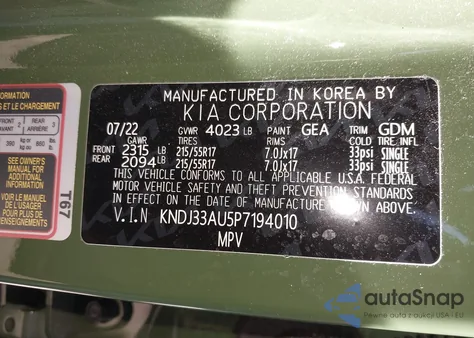 2023 Kia Soul Ex from USA, damaged, VIN KNDJ33AU5P7194010